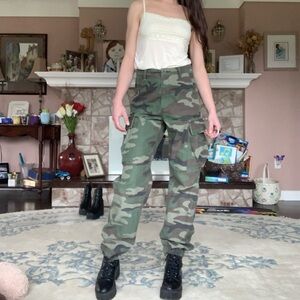 TNA Camo Cargo Pants with Drawstring Hem